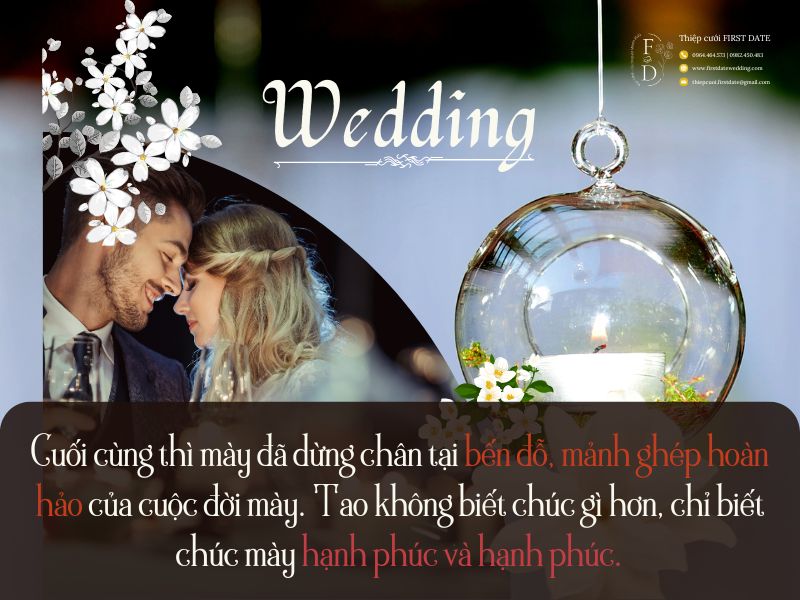 lời chúc đám cưới bạn thân lưu giữ kỷ niệm