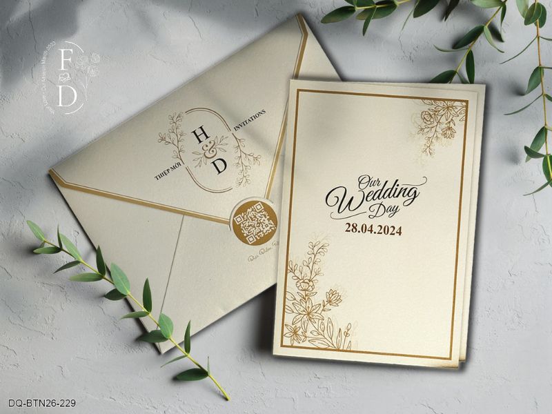 Xu hướng thiệp cưới tối giản và tinh tế (6)