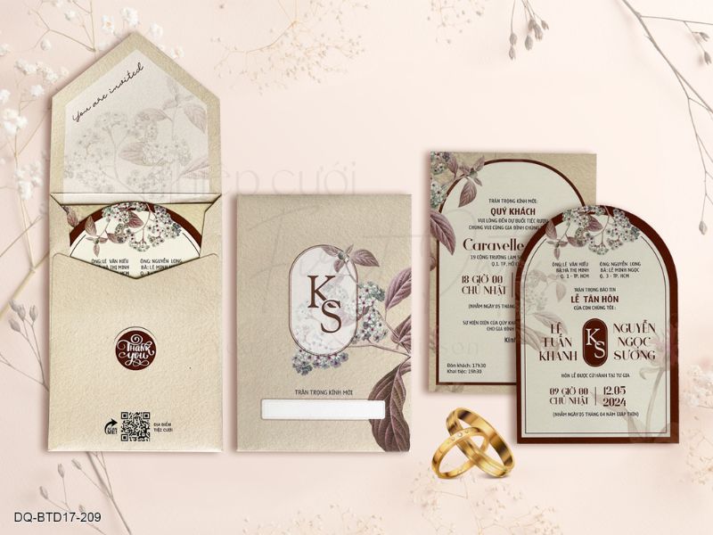 Xu hướng thiệp cưới tối giản và tinh tế (8)