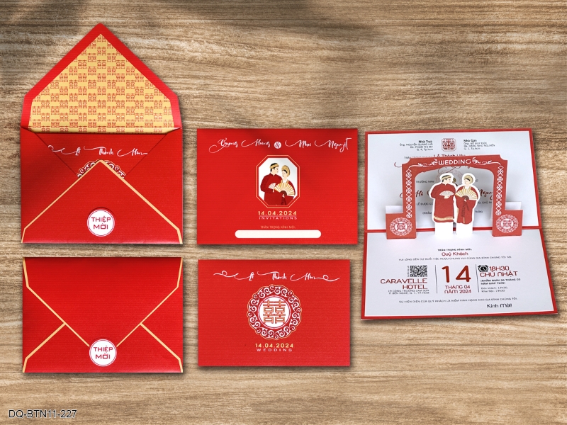 Ý nghĩa hình in trên thiệp cưới truyền thống