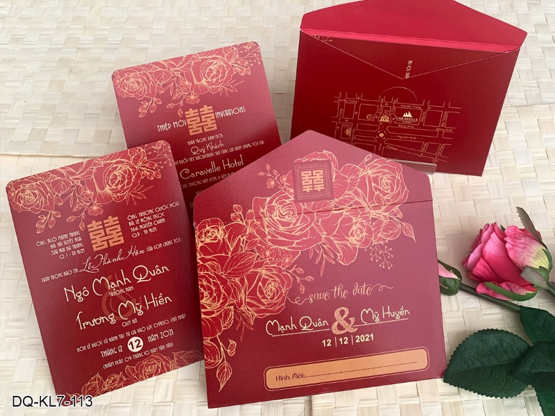 ý nghĩa hình in trên thiệp cưới truyền thống